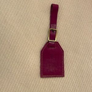 New Portland Leather luggage tag